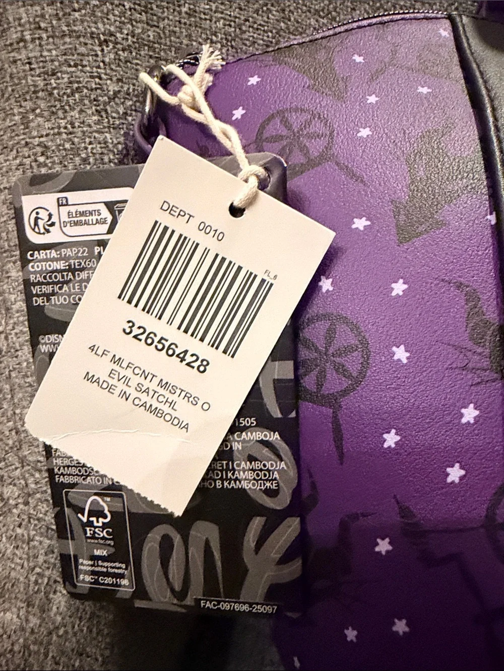 Loungefly Malificant satchel